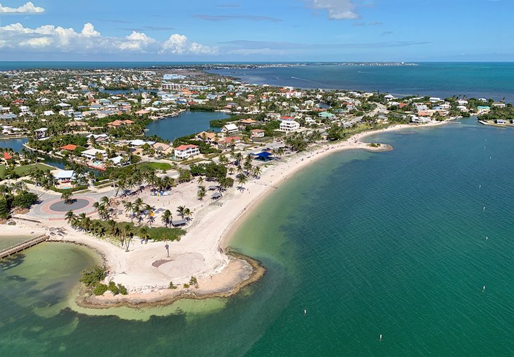 Aerial view of Sombrero Beach