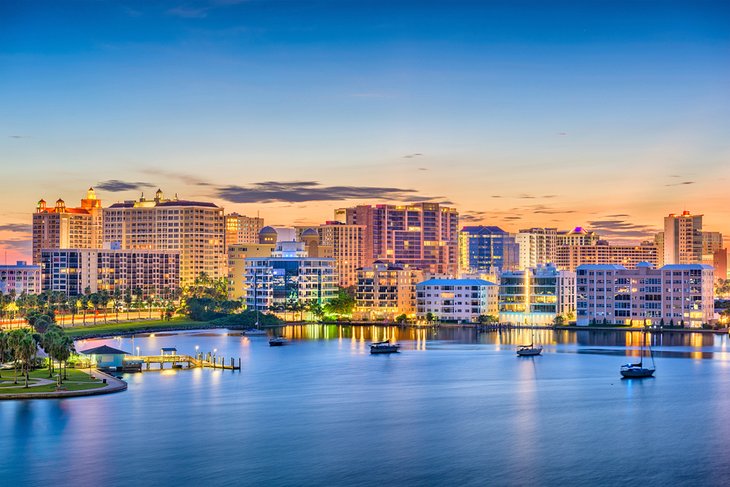 Downtown Sarasota at dawn