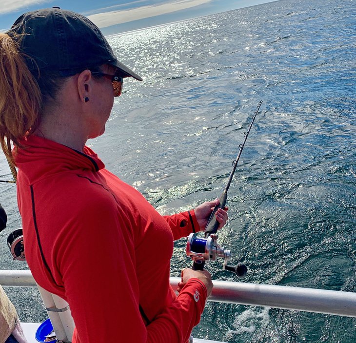 The author fishing in Panama City Beach