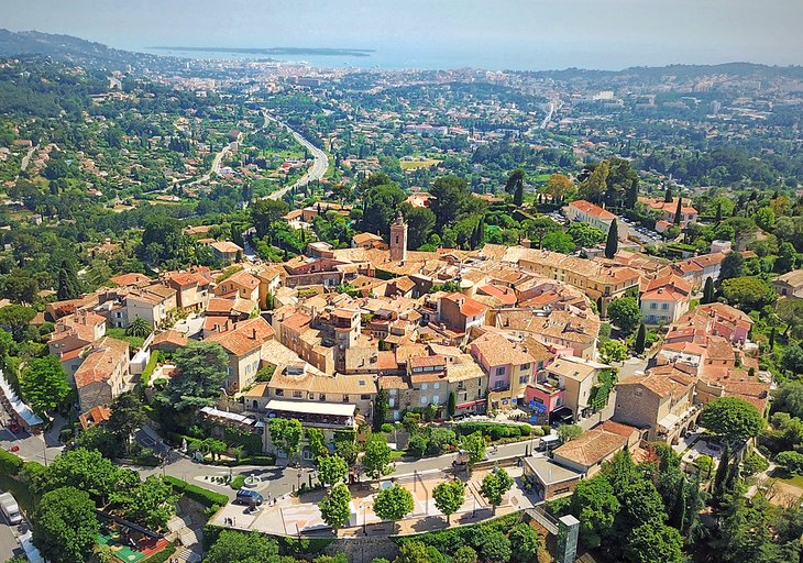 Aerial view of Mougins