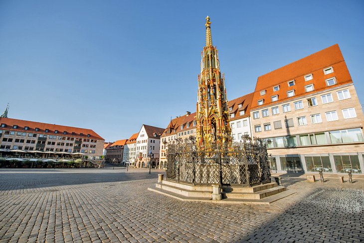 The Beautiful Fountain in the Hauptmarkt