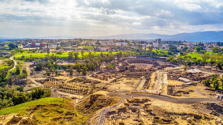 Panoramic view of Beit Shean