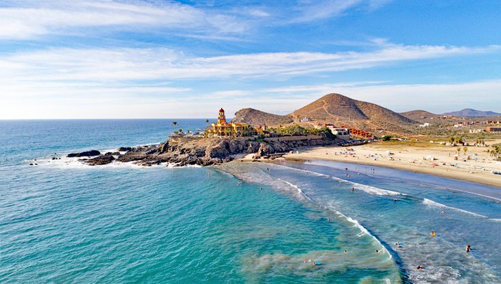 Aerial view of Cerritos Beach and Todos Santos