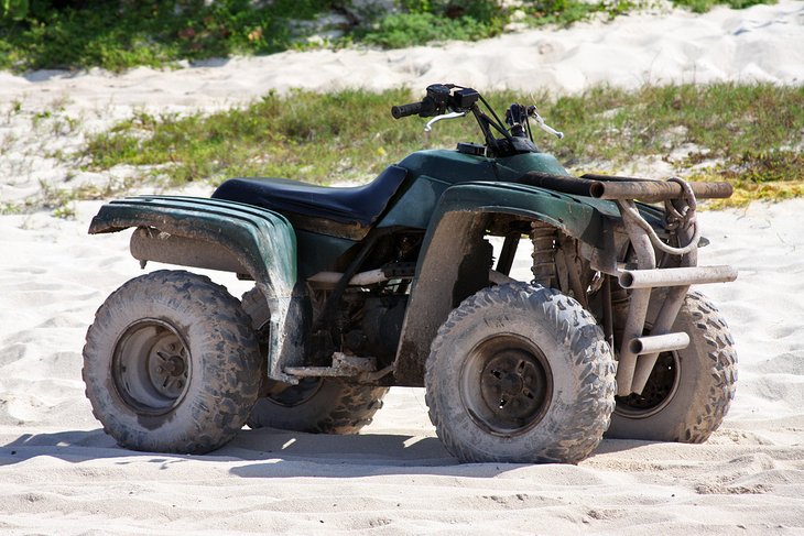 ATV on the beach in Cozumel