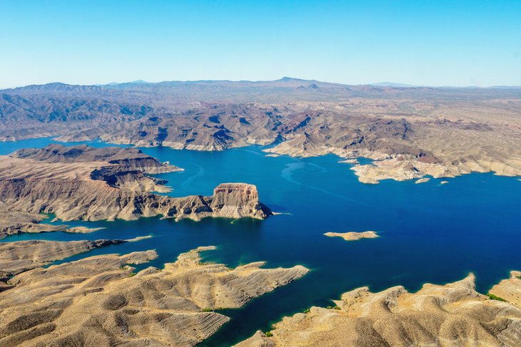 Aerial view of Lake Mead