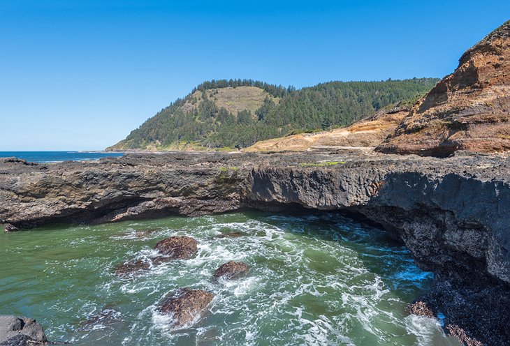 Rocky shoreline at Cape Perpetua