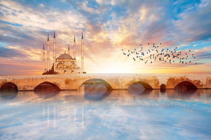 Sabancı Merkez Mosque seen from the river