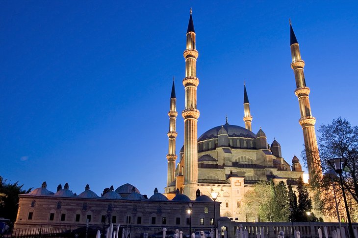 Selimiye Mosque at night