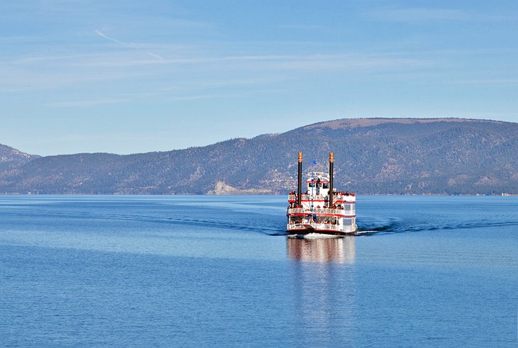 Paddle wheeler on Lake Tahoe