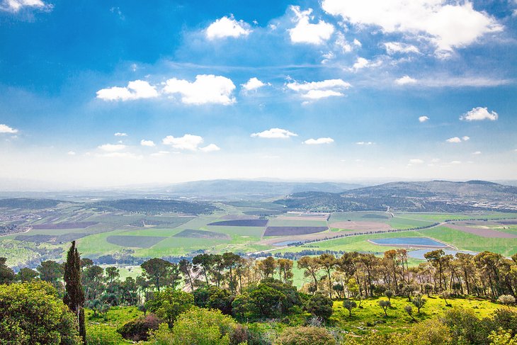 View of the Jezreel Valley from the top of Mount Tabor