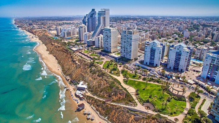 Aerial view of Netanya