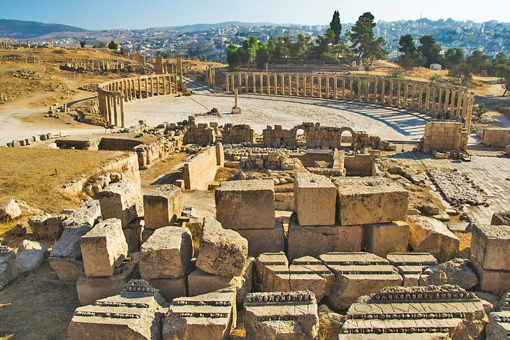 View of the Oval Plaza from the Sanctuary of Zeus