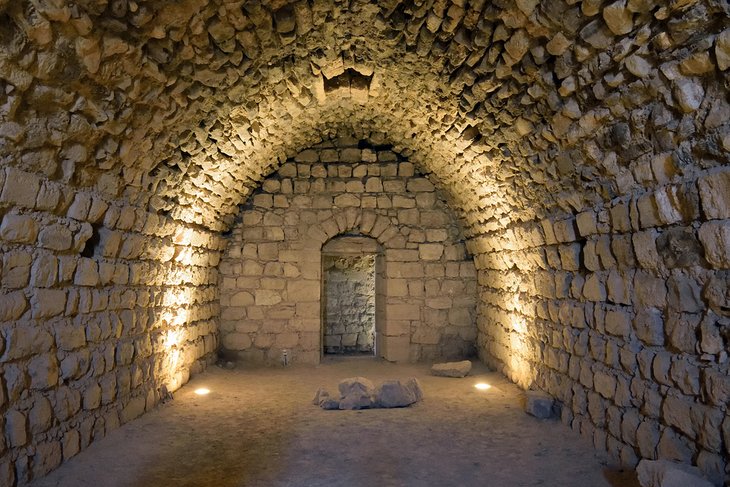 Underground cells at Kerak