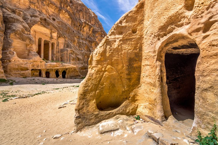 Sandsteinhöhlen in Little Petra