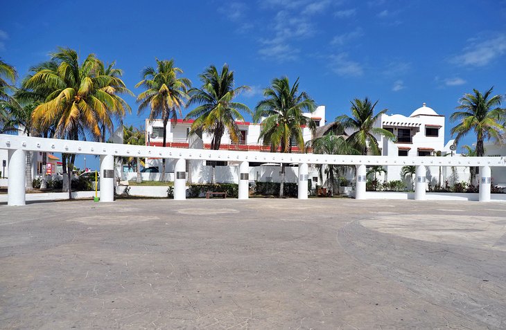 Main town square (Zocalo) on Isla Mujeres