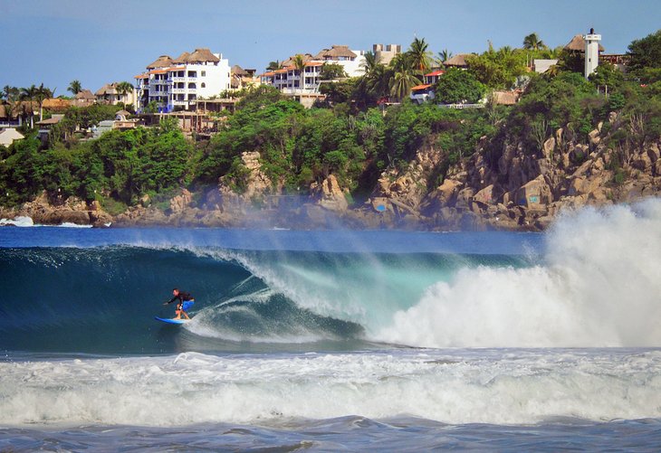 Surfer at Playa Zicatela