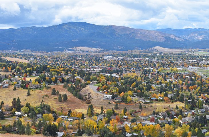 Missoula, seen from the top of Mount Sentinel