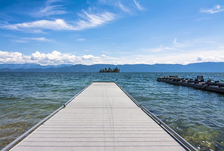 Public dock at Flathead Lake