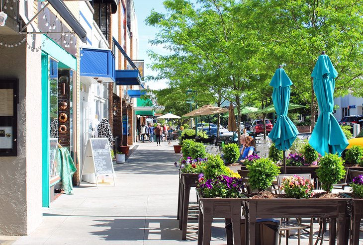 Downtown Hendersonville in spring