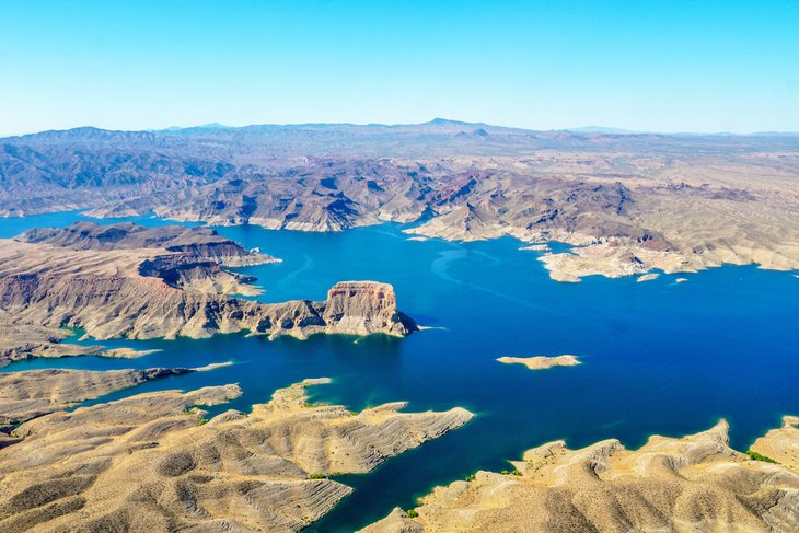 Aerial view of Lake Mead