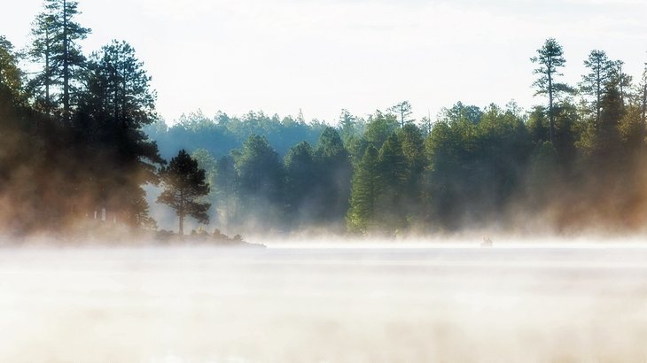 Mist on Woods Canyon Lake