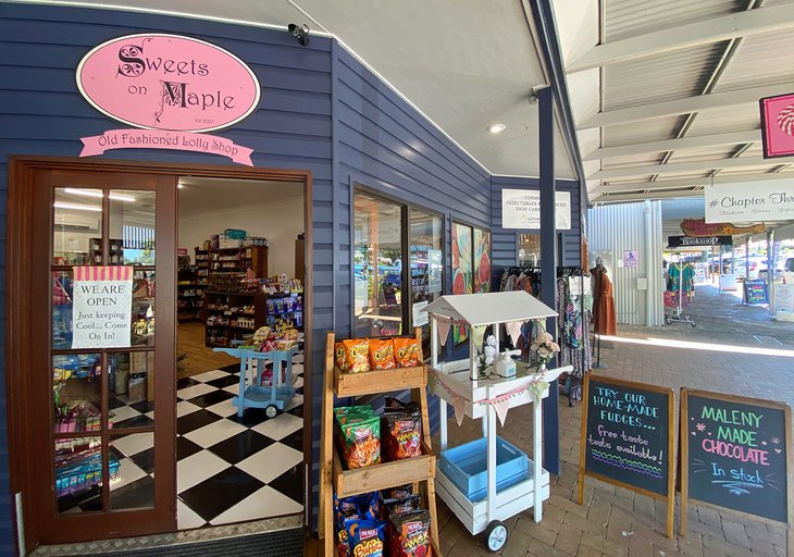 Shops in downtown Maleny