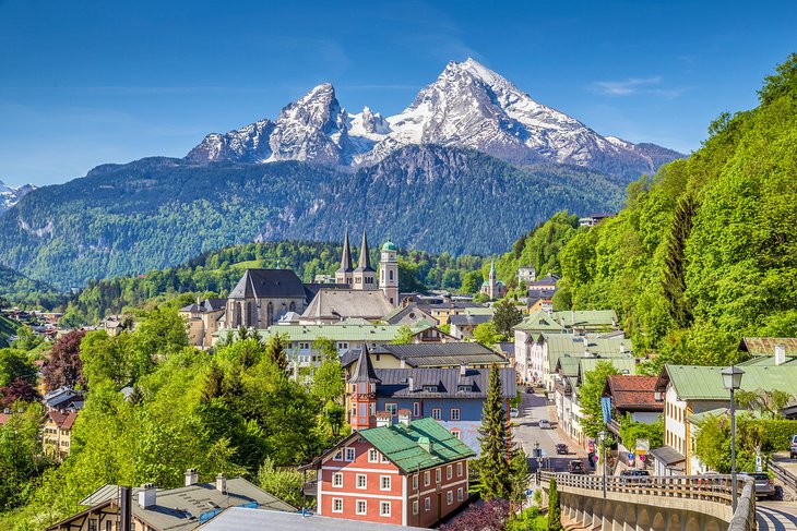 Berchtesgaden with the Watzmann mountain in the background