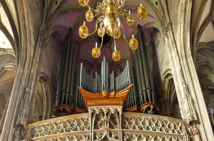 The organ in St. Stephen's Cathedral