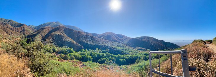 The view hiking up to Etiwanda Falls