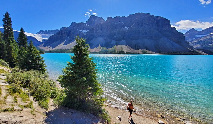 Bow Lake in Banff National Park