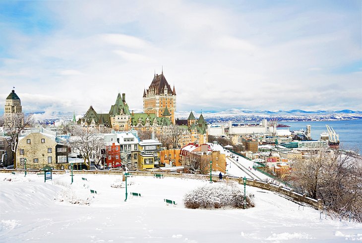 Quebec City in the winter