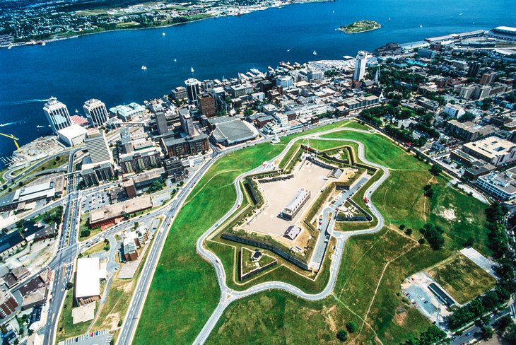 Aerial view of the Halifax Citadel National Historic Site