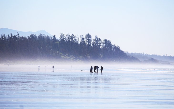 Walking on Long Beach