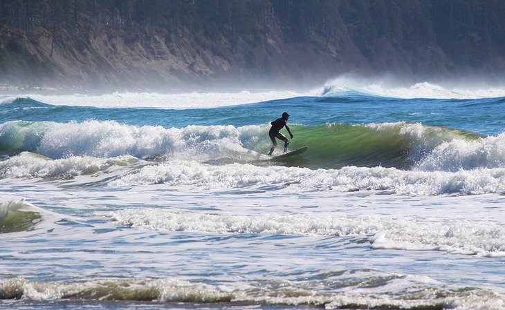 Surfing at Florencia Bay