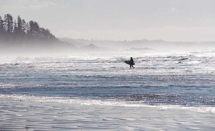 Surfer on Long Beach