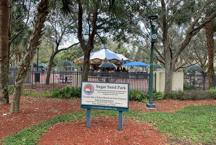 The carousel at Sugar Sand Park