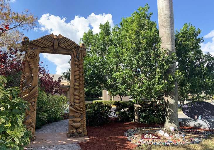 The International Peace Garden lies beside the Museum Center for the Arts