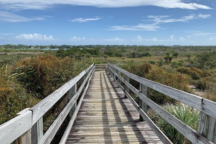 A boardwalk in Jonathan Dickinson State Park