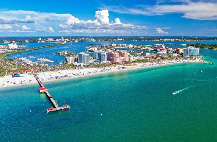 Aerial view of Clearwater, Florida
