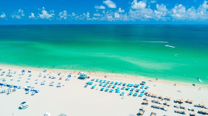 Aerial view of South Beach