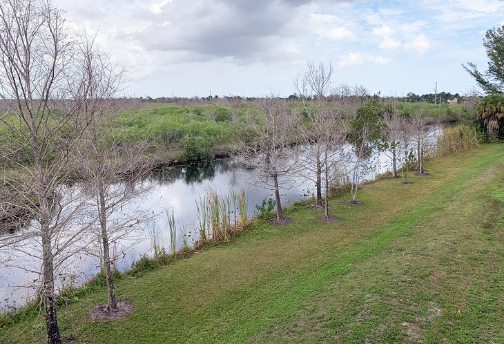 View from the overlook at Sandhill Crane Access Park