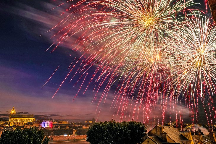 Fireworks over Blois