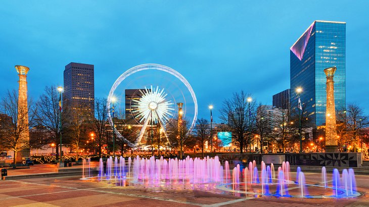 Fountains at Centennial Olympic Park in Atlanta 