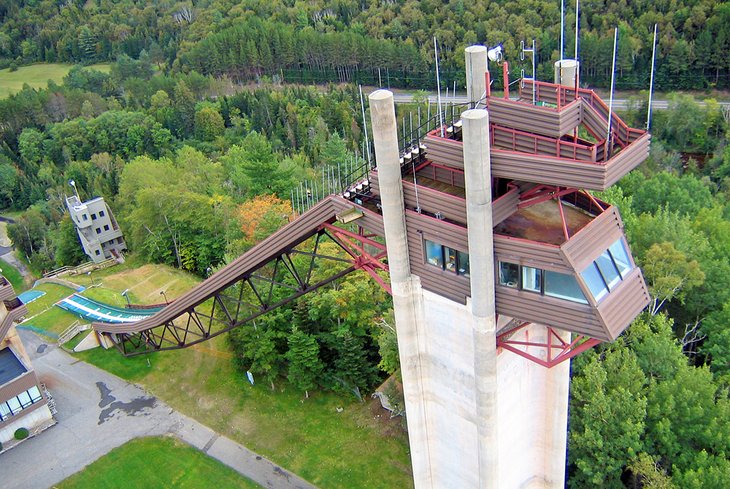 The Olympic ski jump at Lake Placid