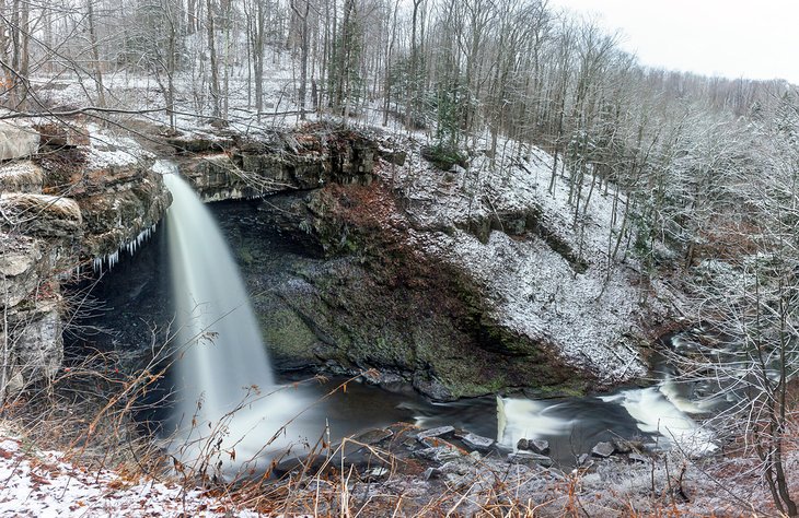 Carpenter Falls in the winter