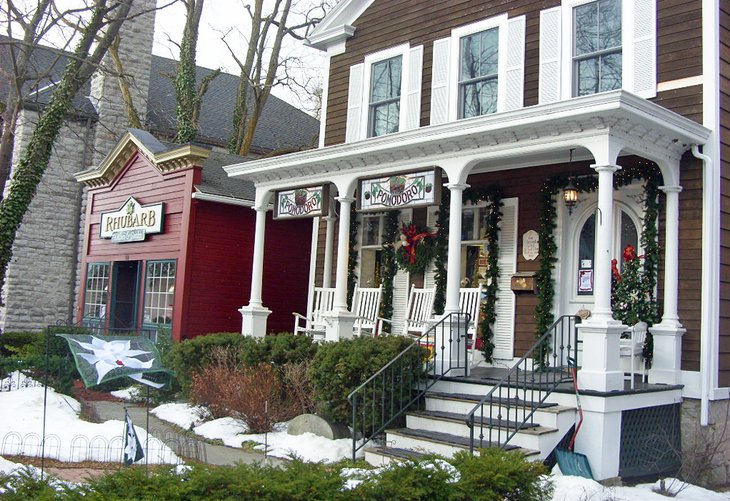 Boutique et restaurant sur Genesee Street