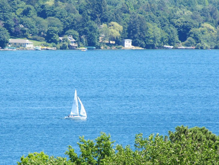 Sailboat on Skaneateles Lake