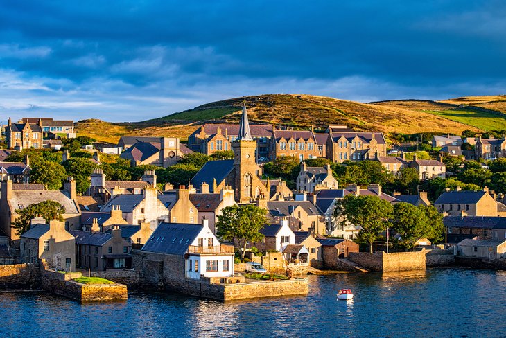 Stromness village in the Orkney Islands