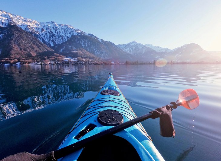 Kayak on Lake Brienz