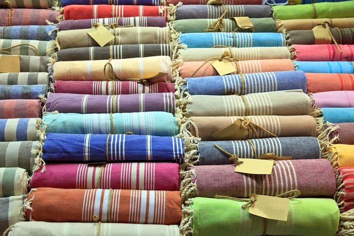 Hammam towel display